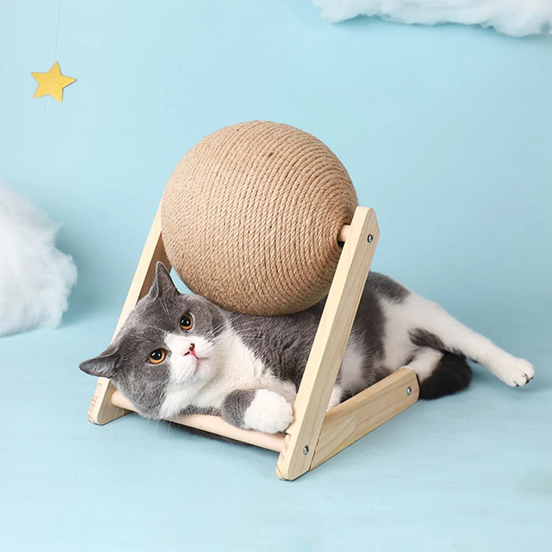 Cat Scratching Ball Toy Sisal Rope Kitten Paws Board Durable Wear-Resistant Pet Supplies