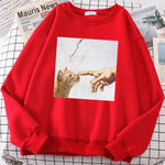 Load image into Gallery viewer, Cartoon Cat Print Hoodie - Men&#39;s Oversized Anime Casual Sweatshirt
