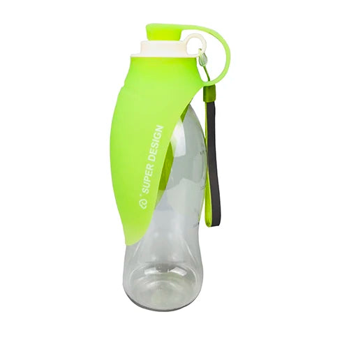 580ml Portable Silicone Dog Water Bottle & Travel Bowl – Outdoor Pet Dispenser