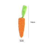 Load image into Gallery viewer, Cat Toy Carrot with Bell — Bite Resistant Rope Chew Toy for Cats &amp; Small Pets
