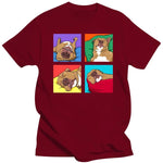 Load image into Gallery viewer, Funny Pitbull Lazy Dog Lover T-Shirt Cotton Graphic Streetwear Summer Tee
