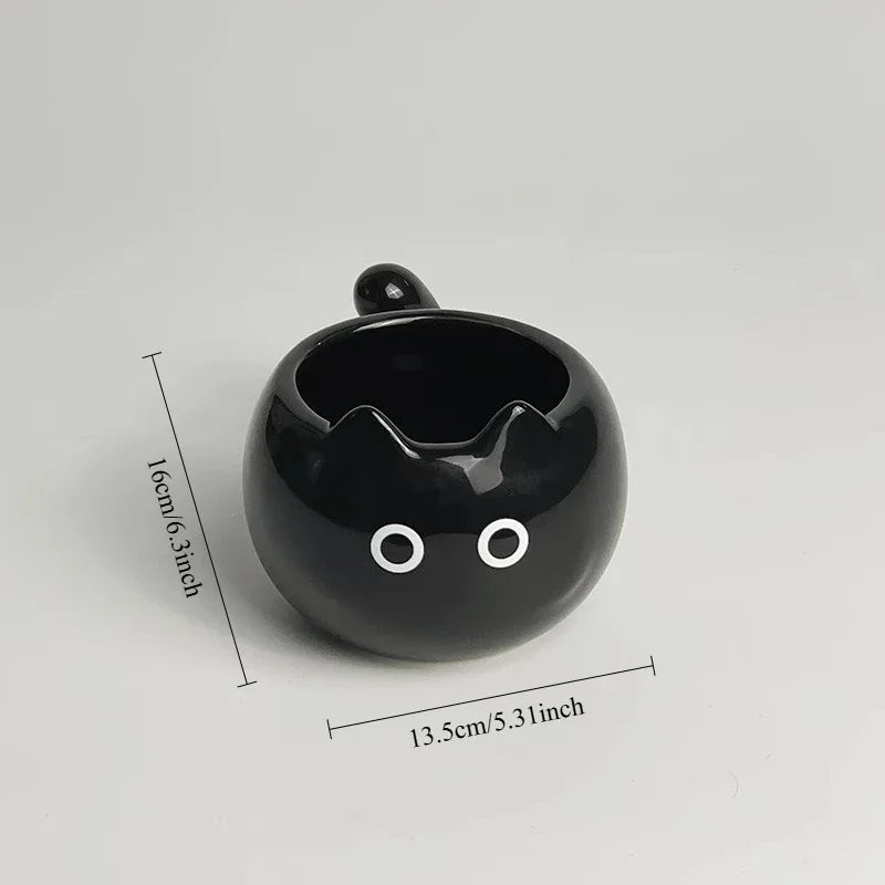 Ceramic Cat Shaped Mug - Cute Siamese Coffee Cup Birthday Gift