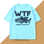 Load image into Gallery viewer, Funny WTF Where Is The Fish T-Shirt – Men’s Casual Fishing Tee, Summer Cotton
