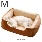 Load image into Gallery viewer, Pet Bed Basket - Comfortable Cushion House for Cats &amp; Dogs
