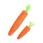 Load image into Gallery viewer, Cat Toy Carrot with Bell — Bite Resistant Rope Chew Toy for Cats &amp; Small Pets
