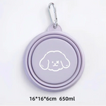 Load image into Gallery viewer, Foldable Silicone Dog &amp; Cat Bowls 350ml/650ml Portable Travel Food &amp; Water Tray
