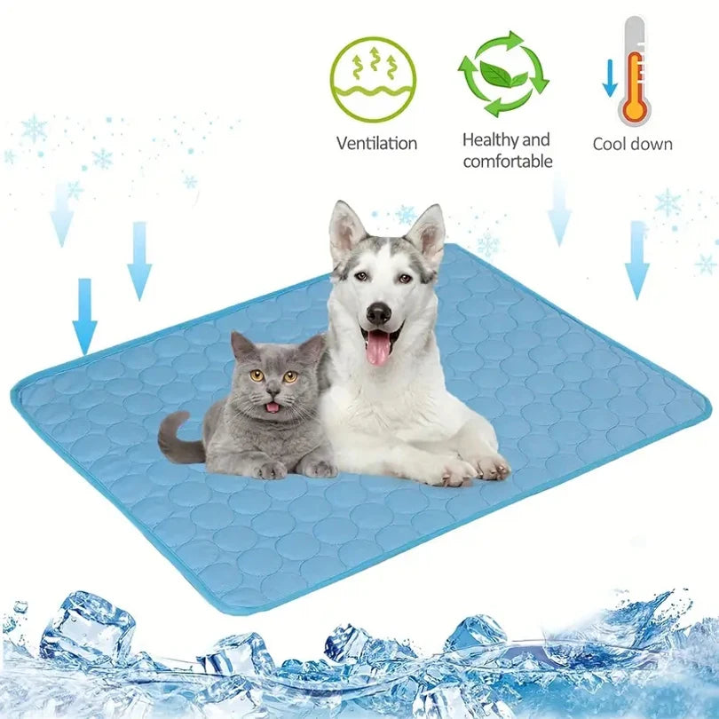 Pet Cooling Mat - Summer Cold Bed for Dogs & Cats All Sizes