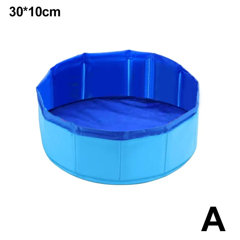 Foldable Dog & Cat Swimming Pool – Interactive Fish Toy & Water Basin