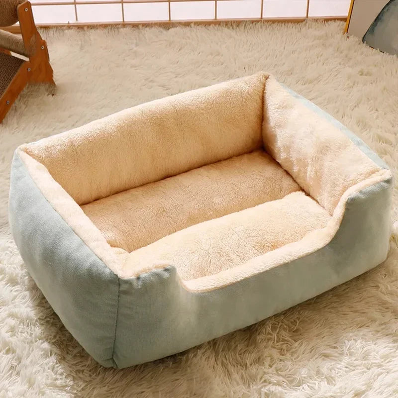Cat & Dog Beds Cushion Pet House Basket Soft Cozy Habitat Accessories Supplies