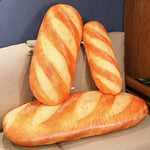 Load image into Gallery viewer, French Bread Plush Pillow - Stuffed Food Plushie Sleeping Companion
