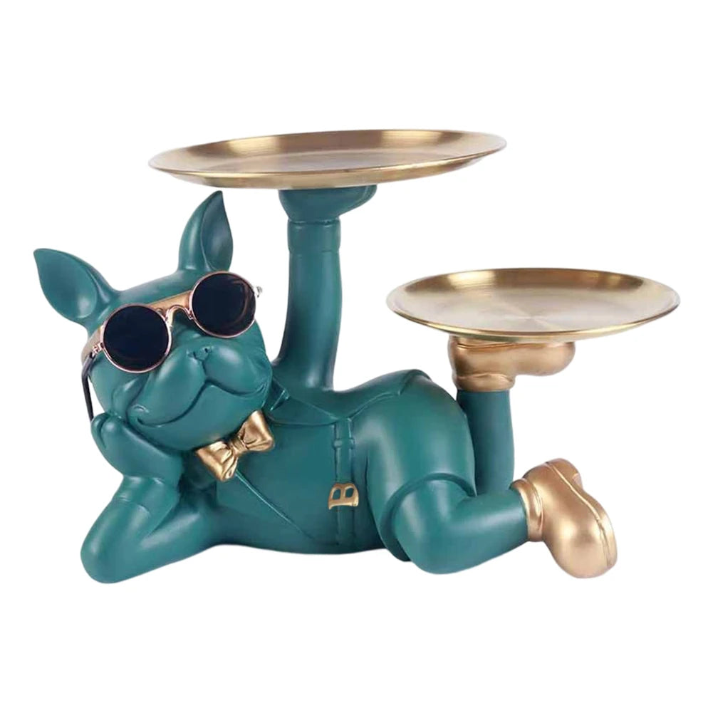 Bulldog Cool Sculpture - Butler Storage Box with Tray Nordic Decor