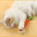 Load image into Gallery viewer, Cat Toy Carrot with Bell — Bite Resistant Rope Chew Toy for Cats &amp; Small Pets
