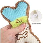 Load image into Gallery viewer, 1pc Plush Bone Dog Squeaky Chew Toy for Small &amp; Medium Breed Puppies
