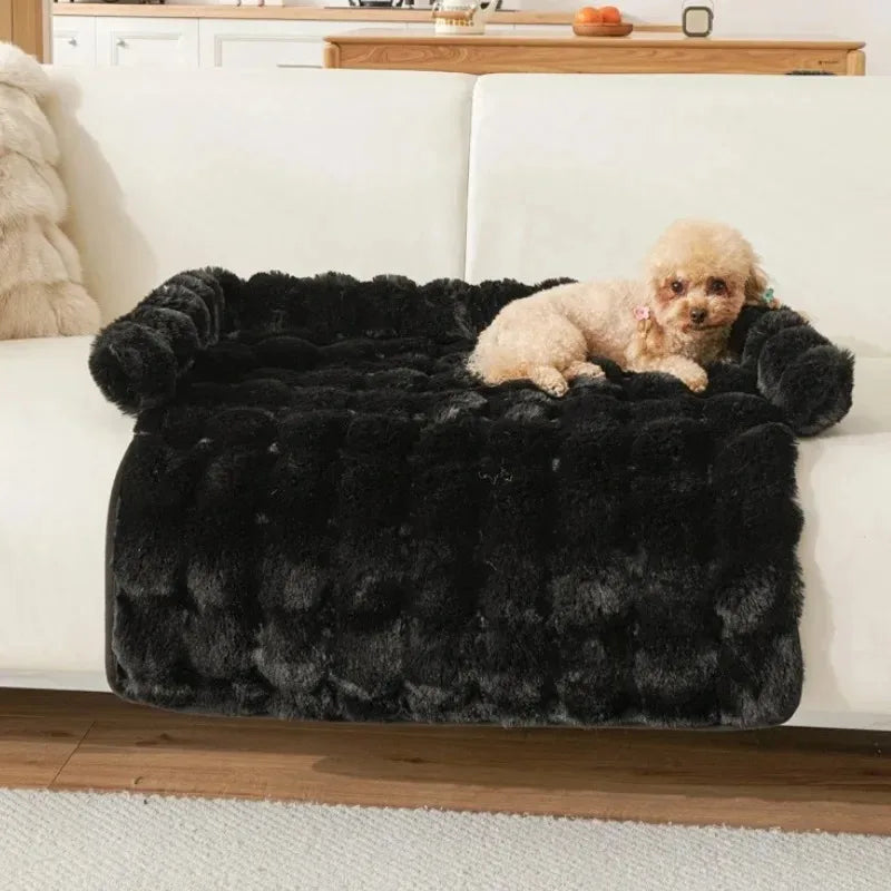 Dog Beds for Large Dogs - Pet Basket Bed with Cushions & Bedding