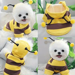 Load image into Gallery viewer, Cute Bee Pet Hoodie - Cozy Knit Sweatshirt for Dogs &amp; Cats
