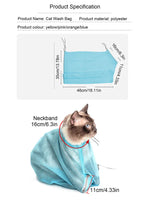 Load image into Gallery viewer, Breathable Mesh Cat Bathing &amp; Grooming Bag – Adjustable Anti-Scratch

