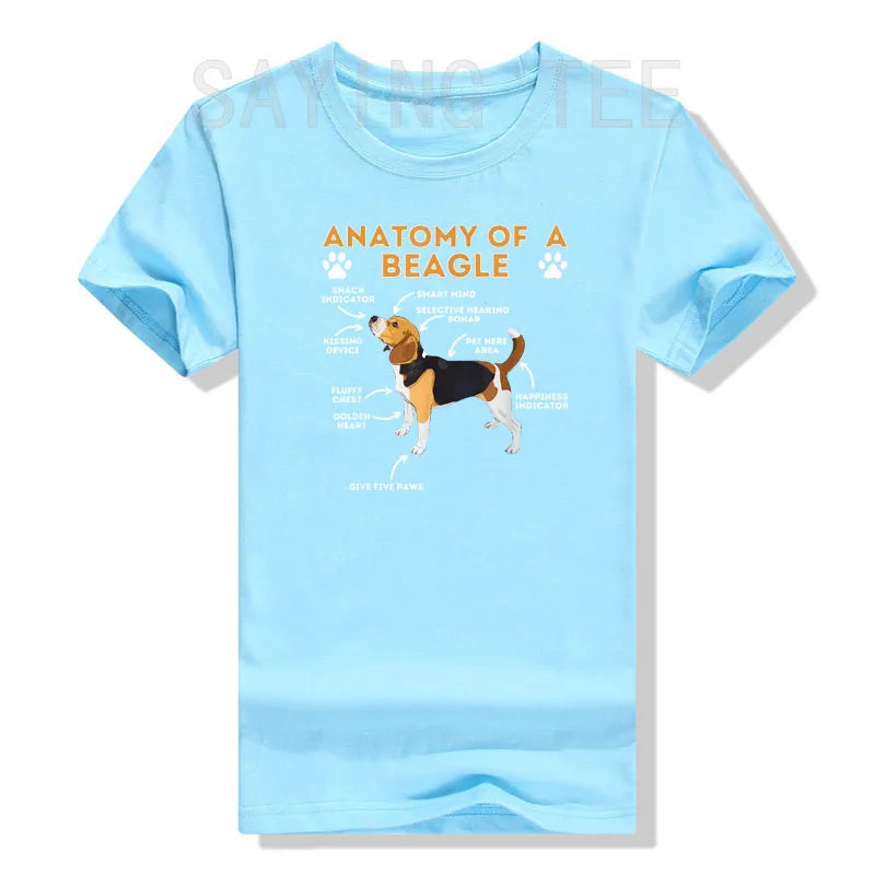 Funny Beagle Anatomy T-Shirt – Cute Dog Lover Gift Tee for Pet Moms