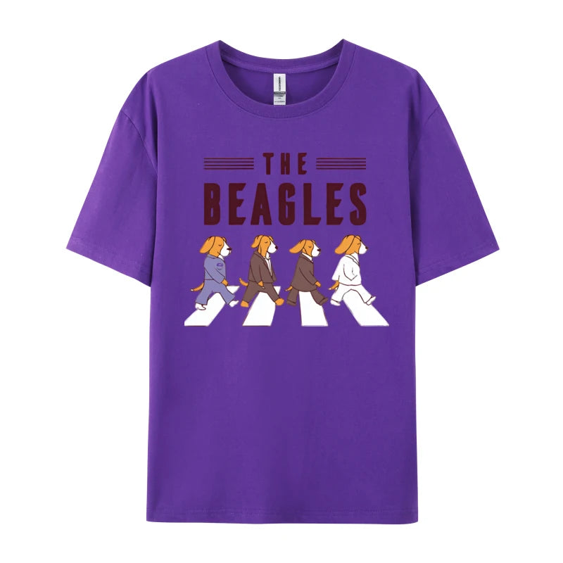 The Beagles Vintage T-Shirt - Retro Style Dog Lovers Cotton Tee