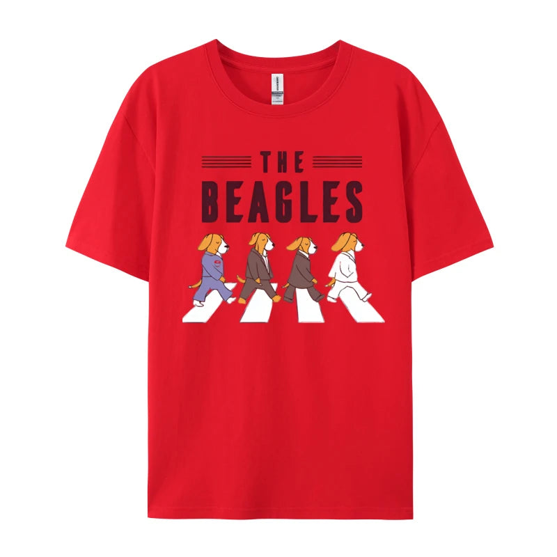 The Beagles Vintage T-Shirt - Retro Style Dog Lovers Cotton Tee
