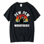 Load image into Gallery viewer, Summer Casual Men&#39;s T-Shirt - 100% Cotton Cool Funny Cat Print Tee
