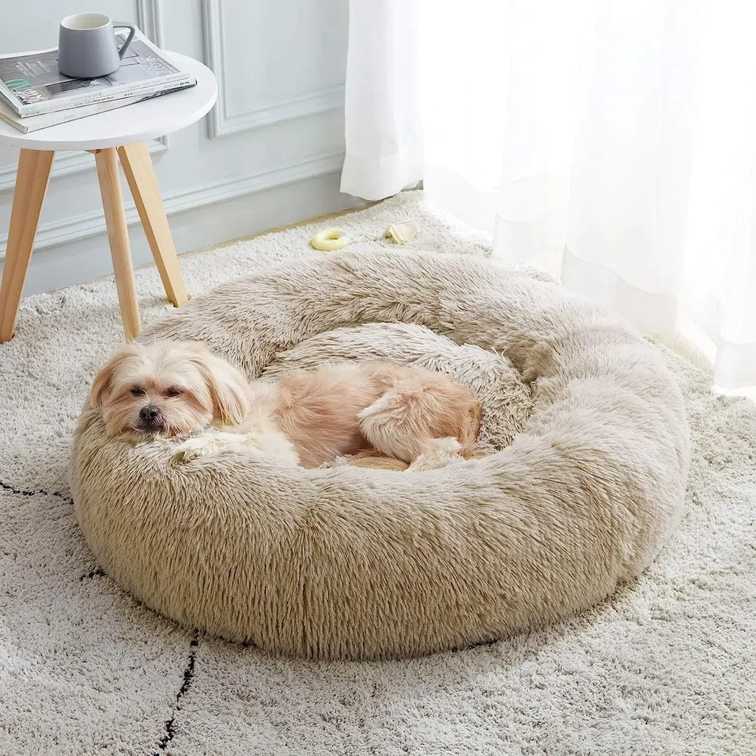 Soft Plush Super Cat&Dog  Bed – Warm Nest , Cozy Cushion Basket
