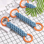Load image into Gallery viewer, Braided Cotton Rope Dog Toy – Double Ring Chew for Teeth Cleaning
