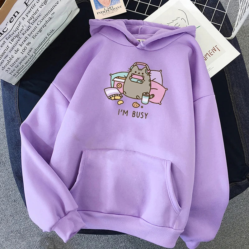 Funny Hoodie - Women's Kawaii Korean Harajuku Sweatshirt