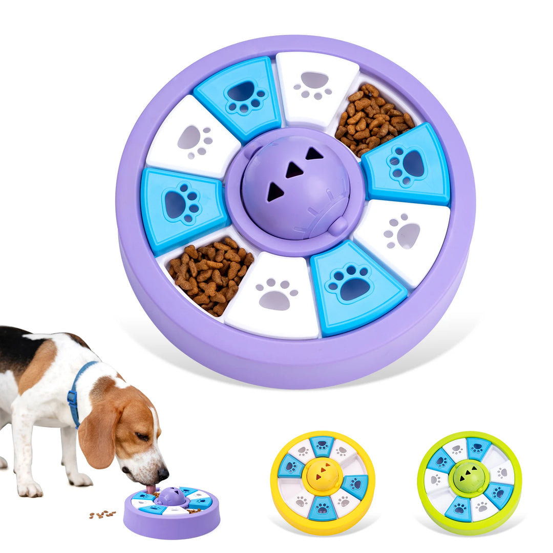 Slow Feeder Dog Toy Interactive Puzzle Bowl for Puppy IQ & Slow Eating Training