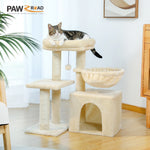 Load image into Gallery viewer, Cat Tree Tower - Scratch Posts, Hammock &amp; Removable Top Perch
