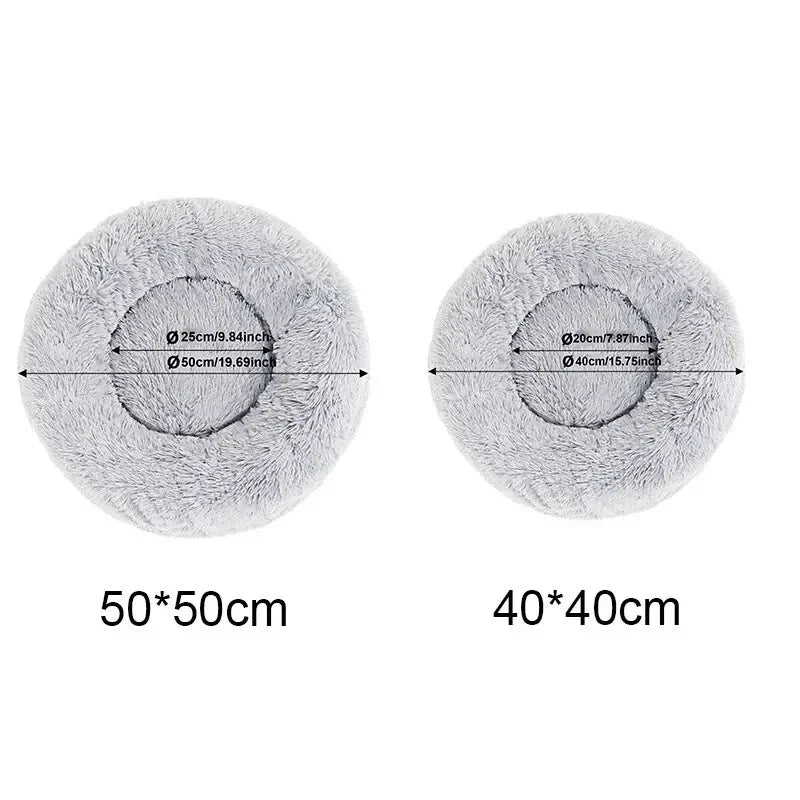 Soft Plush Super Cat&Dog  Bed – Warm Nest , Cozy Cushion Basket