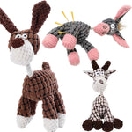 Load image into Gallery viewer, Durable Donkey-Shaped Plush Squeaky Dog Chew &amp; Training Toy
