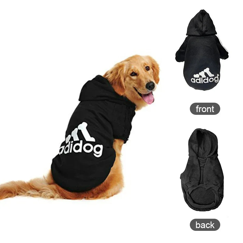 Adidog Winter Dog Hoodie - Warm Coat for Medium Large Dogs
