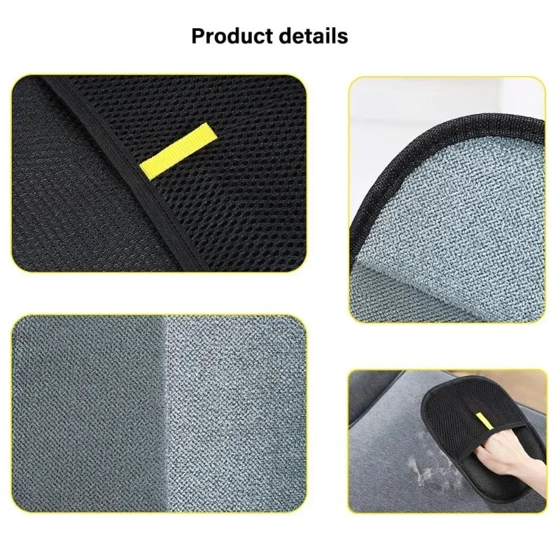 Soft Grooming Gloves for Pet Hair Removal – Efficient Dog & Cat Brush for Clothes & Carpet