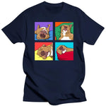 Load image into Gallery viewer, Funny Pitbull Lazy Dog Lover T-Shirt Cotton Graphic Streetwear Summer Tee
