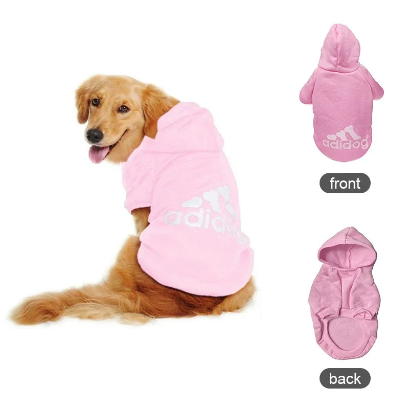 Adidog Winter Dog Hoodie - Warm Coat for Medium Large Dogs