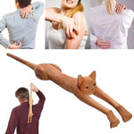 Load image into Gallery viewer, Cat Shaped Back Scratcher - Sturdy Wood Long Handle Scratcher
