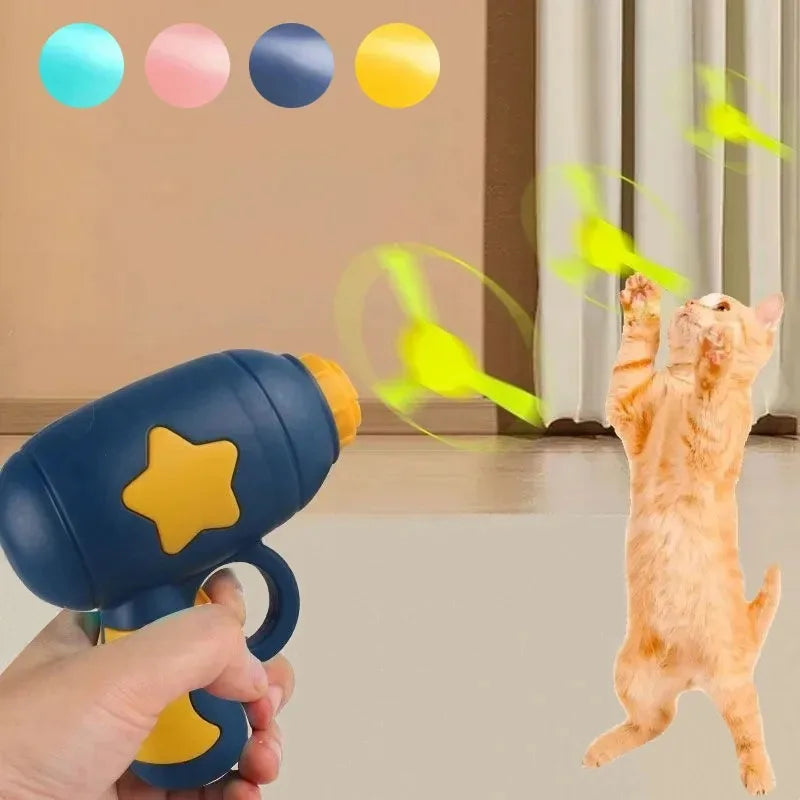 Interactive Cat Toy – Mini Flying Disc Launcher for Kittens