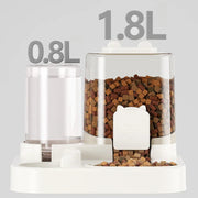 All-in-One Pet Feeder - Auto Food & Water Dispenser for Dogs &Cats
