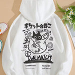 Load image into Gallery viewer, Cute Cat Cartoon Sweatshirt - Women&#39;s Harajuku Hooded Hoodie
