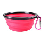 Load image into Gallery viewer, Collapsible Silicone Dog Food &amp; Water Bowl – Portable Folding Pet Bowl with Carabiner
