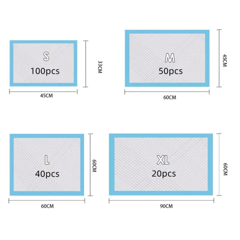 Super Absorbent Pet Training Pads - Quick-Dry Disposable Diapers