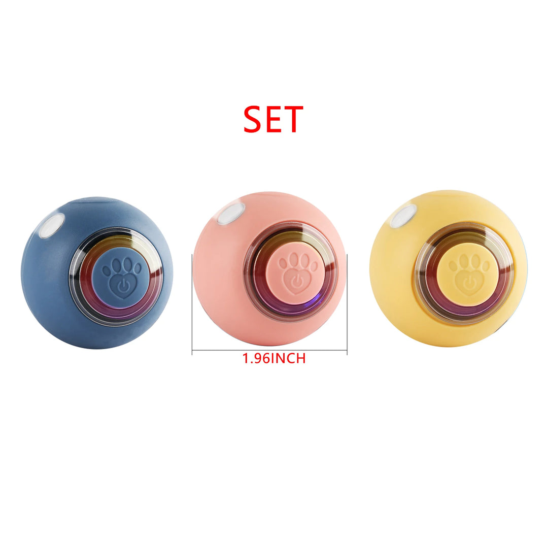 Smart Electronic Dog & Cat Toy Ball – USB Rechargeable with RGB Lights