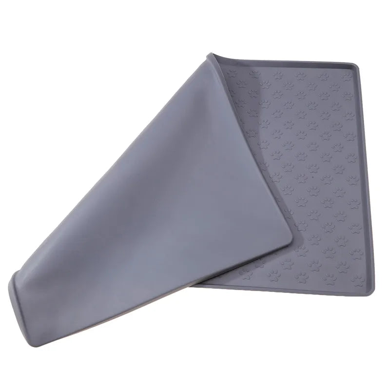 Waterproof Silicone Pet Placemat – Dog & Cat Feeding Bowl Mat
