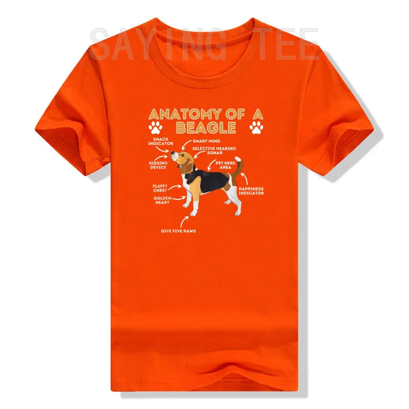 Funny Beagle Anatomy T-Shirt – Cute Dog Lover Gift Tee for Pet Moms