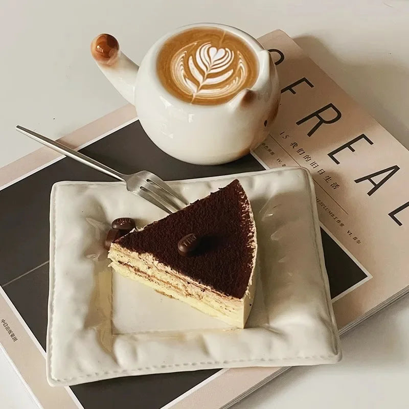 Ceramic Cat Shaped Mug - Cute Siamese Coffee Cup Birthday Gift