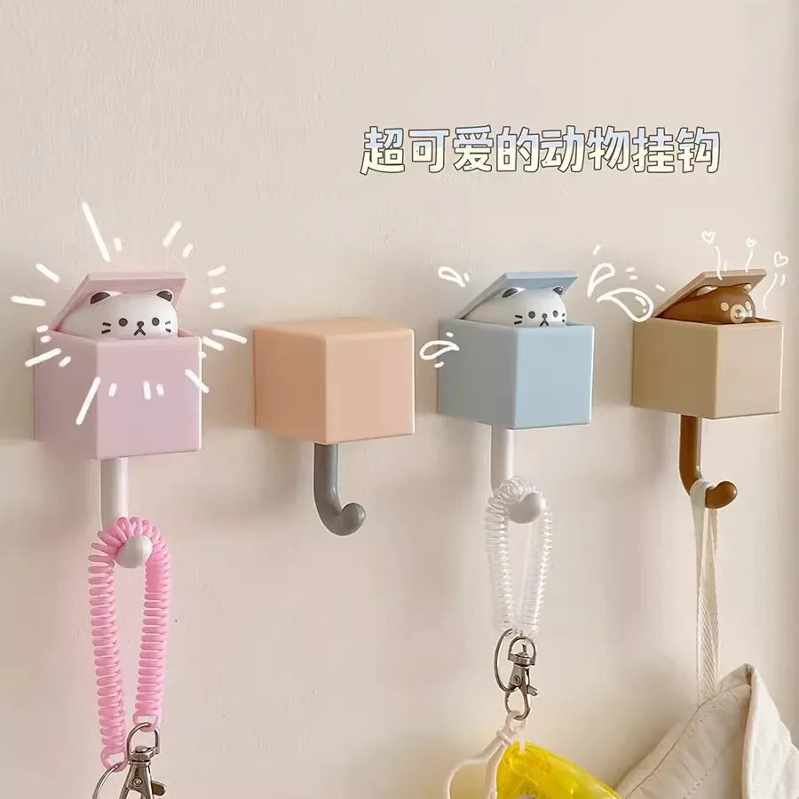 Self Adhesive Wall Key Holder - Door Hooks for Coat & Towel Rack