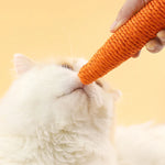 Load image into Gallery viewer, Cat Toy Carrot with Bell — Bite Resistant Rope Chew Toy for Cats &amp; Small Pets
