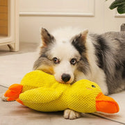 Large Duck-Shaped Squeaky Plush Toy for Dogs – Durable Teeth Cleaning Chew Toy