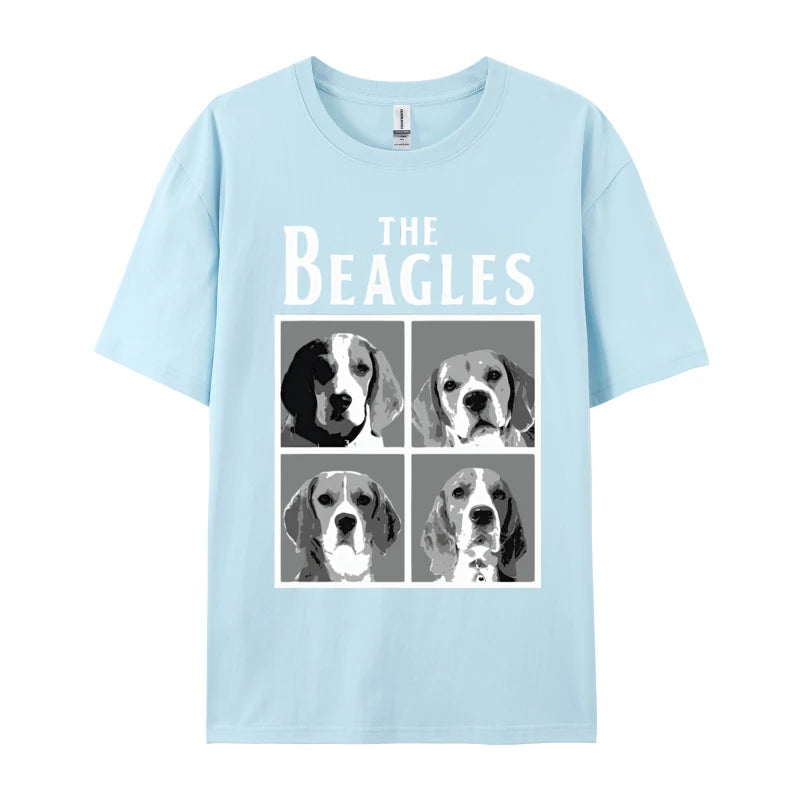Cute Beagle Dog T-Shirt – Men’s Cotton Birthday Tee, Short Sleeve