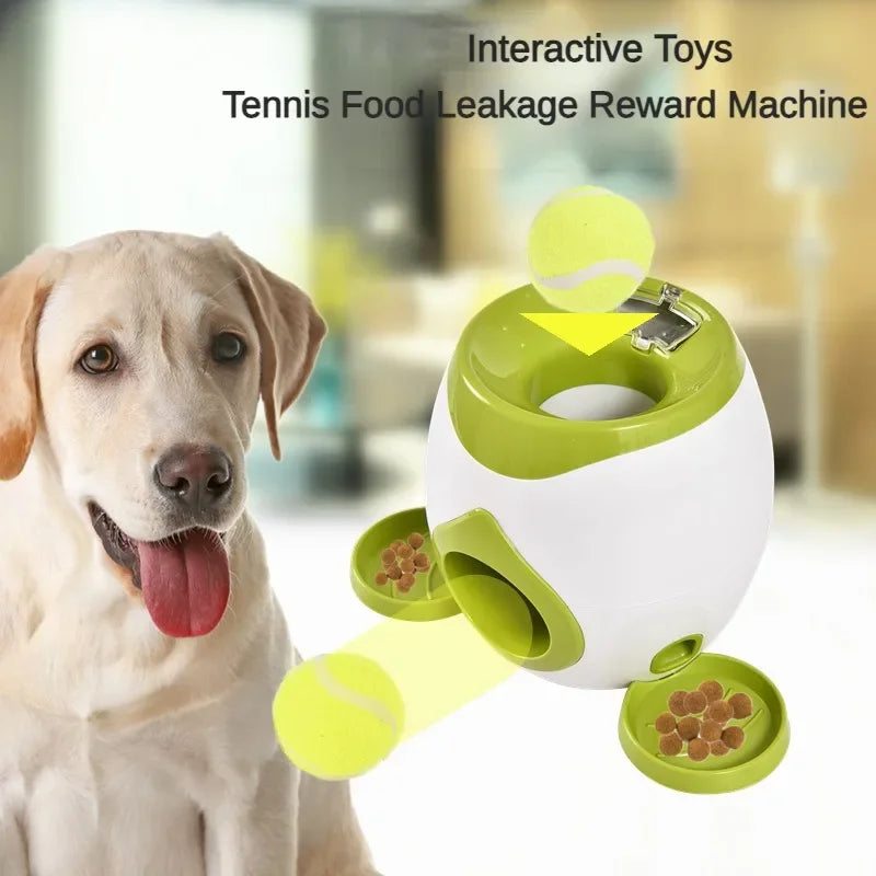 2 in 1 Dog Tennis Ball Launcher Automatic Thrower Interactive Training Toy